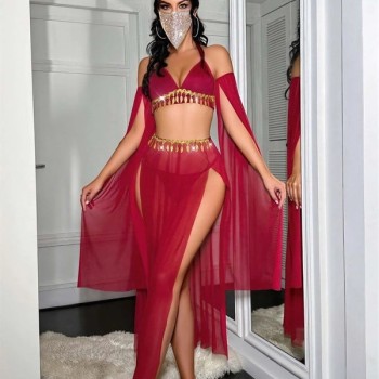 Arias Closet Özel Tasarım Kırmızı Harem Kostümü