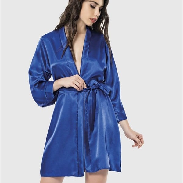 Arias Closet Saks Kısa Saten Sabahlık