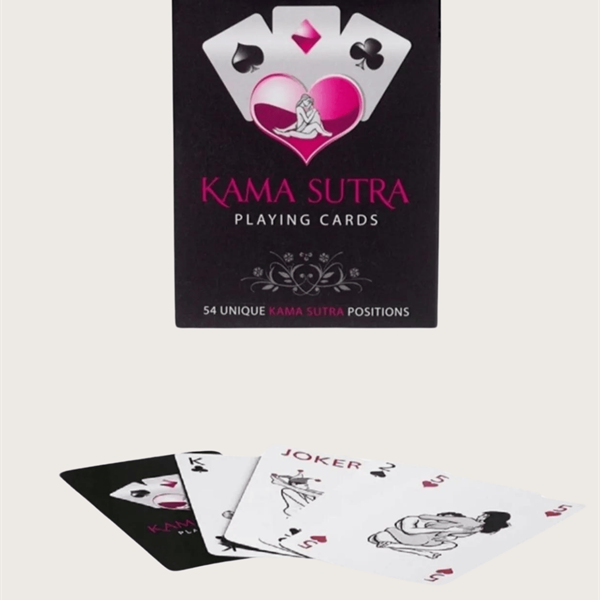 Arias Closet Sexy Görselli Oyun Kartı Kama Sutra Siyah Kırbaç Set