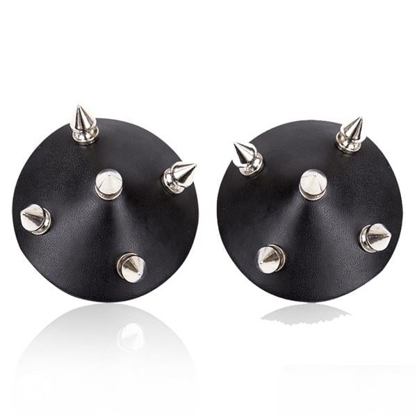 Arias Closet Siyah Çivili Deri Fantezi Göğüs Ucu Kapatıcı