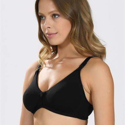 Arias Closet Siyah Dikişsiz Emzirme Sütyeni
