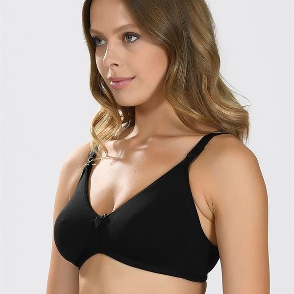 Arias Closet Siyah Dikişsiz Emzirme Sütyeni