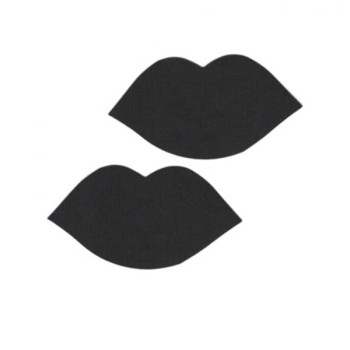 Arias Closet Siyah Dudak Şeklinde Fantezi Göğüs Ucu Kapatıcı