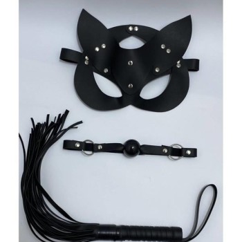 Arias Closet Siyah Maske Ağız Topu,3'Lü Set