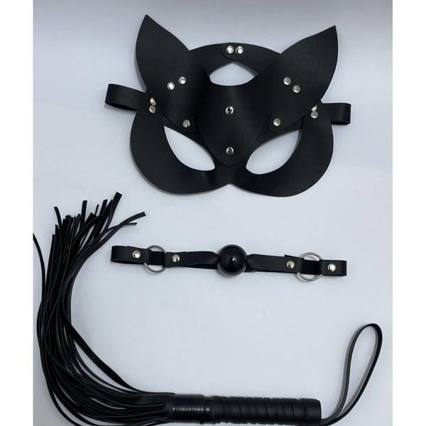 Arias Closet Siyah Maske Ağız Topu,3'Lü Set