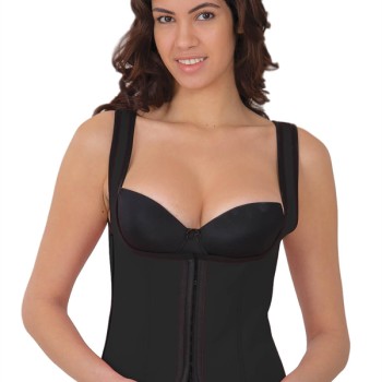 Arias Closet Siyah Mı 9173 Terletici Agraflı Göğsü Açık Atlet Korse