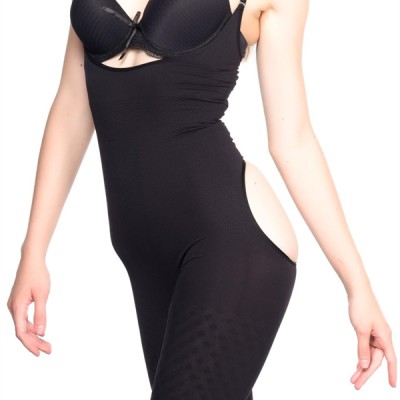 Arias Closet Siyah Mı Emay 2038 Popo Ve Göğsü Açık Paçalı Boy Korse