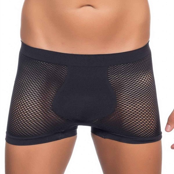 Arias Closet Siyah Mı Emay 2106 Fileli Soft Erkek Boxer