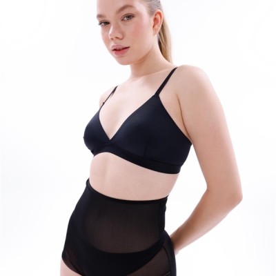 Arias Closet Siyah Mı Emay 2706 Lazer Tül Toparlayıcı Slip Hayalet Külot Korse