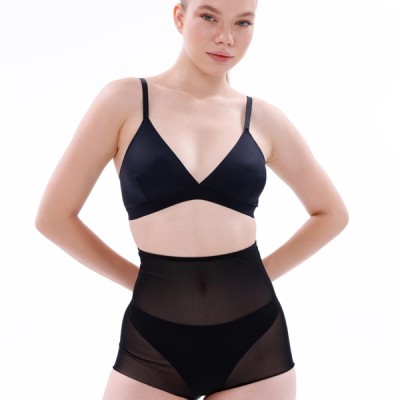Arias Closet Siyah Mı Emay 2706 Lazer Tül Toparlayıcı Slip Hayalet Külot Korse