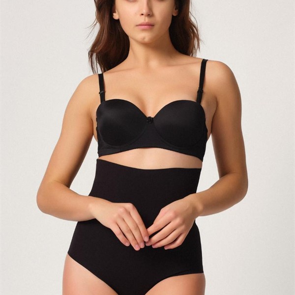 Arias Closet Siyah Mı Emay 2708 Lazer Yüksek Bel Kesim Slip Hayalet Korse