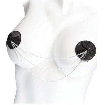 Arias Closet Siyah Zincir Detaylı Fantezi Göğüs Ucu Kapatıcı