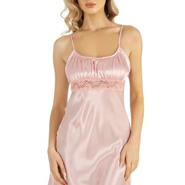 Arias Closet Somon Kısa Saten Gecelik 8208