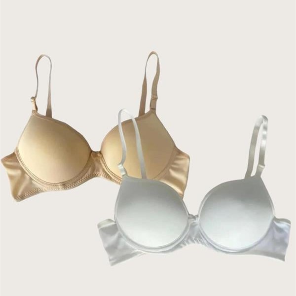 Arias Closet Ten-Beyaz 2'Li Mikro Kumaş Push Up Dolgulu Balenli Günlük Destekli Sütyen