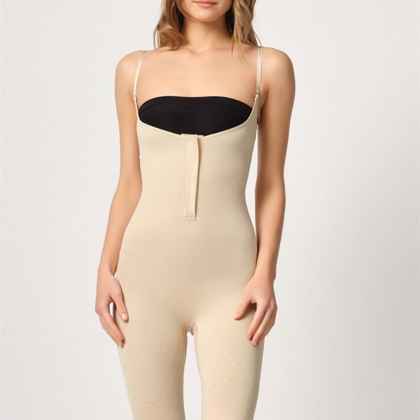 Arias Closet Ten Mı Emay 2093 Ön Agraflı Göğsü Açık Paçalı Boy Korse