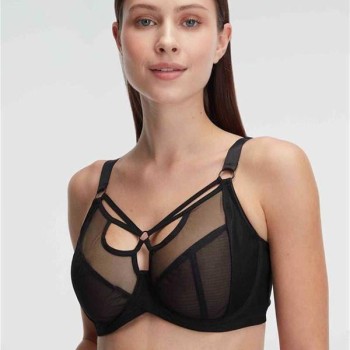 Arias Closet Tüllü Balenli Desteksiz Dolgusuz Yaka Detaylı Toparlayıcı Küçültücü Sütyen