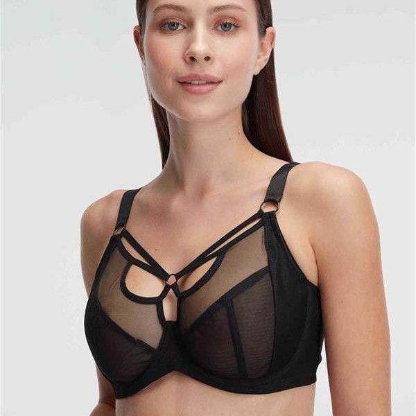 Arias Closet Tüllü Balenli Desteksiz Dolgusuz Yaka Detaylı Toparlayıcı Küçültücü Sütyen