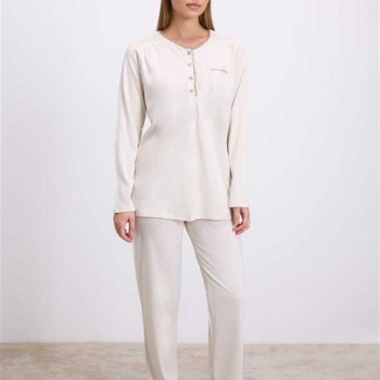 Arias Closet Uzun Kollu T-Shirt Ve Pantolon Pijama Takım