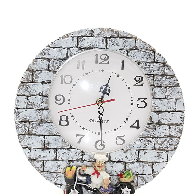 Aşçı Tasarımlı Polyester Duvar Saati Model 1 