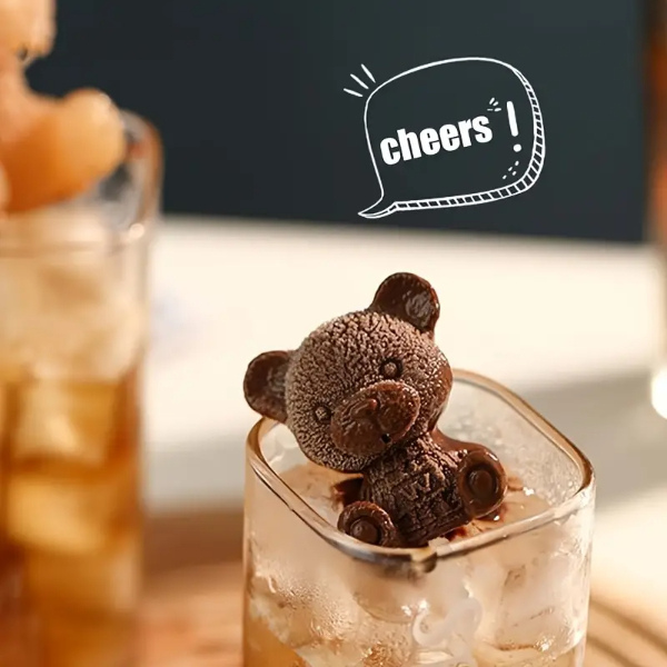 Ayı Şekilli Silikon Buz Kalıbı 