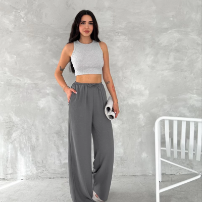 Ayrobin Oversize   Pantalon - Füme -