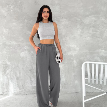 Ayrobin Oversize   Pantalon - Füme -