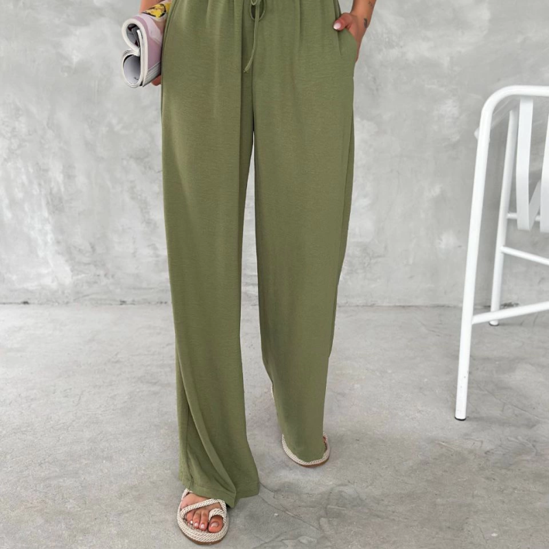 Ayrobin Oversize   Pantalon - Mint Yeşili -