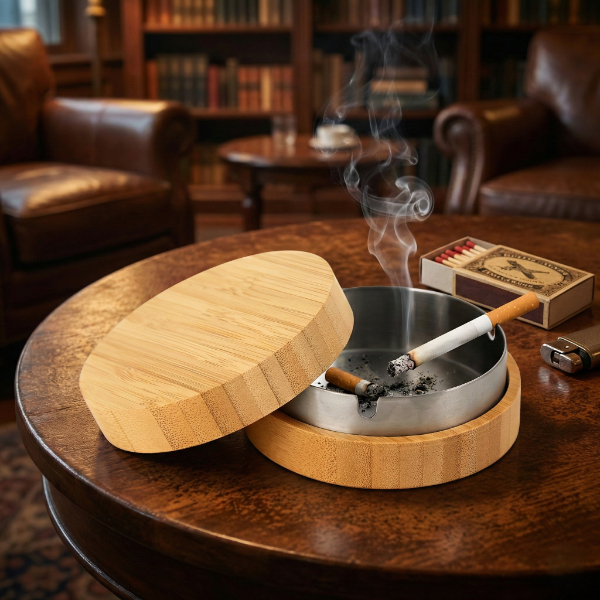 Bambu Kapaklı Küllük 