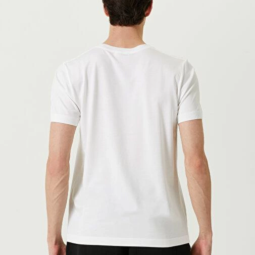 Basic Bisiklet Yaka Regular T-Shirt - Beyaz -