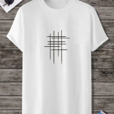 Baskılı Oversize T-Shirt - Beyaz -