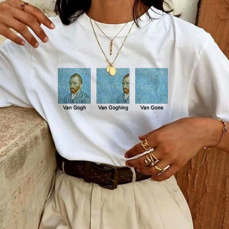 Baskılı Oversize T-Shirt - Beyaz -