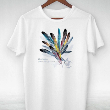 Baskılı Oversize T-Shirt - Beyaz -