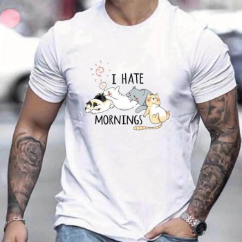 Baskılı Oversize T-Shirt - Beyaz -