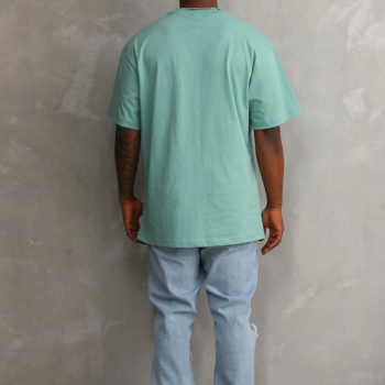 Baskılı Oversize T-Shirt - Mint Yeşili