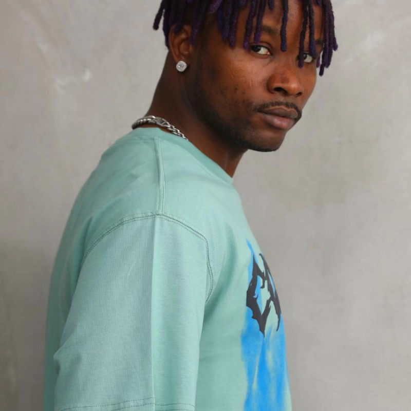 Baskılı Oversize T-Shirt - Mint Yeşili