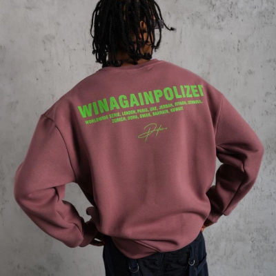 Baskılı Sweat - Gül Kurusu