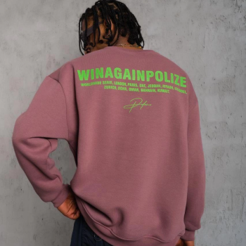 Baskılı Sweat - Gül Kurusu