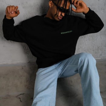 Baskılı Sweat - Siyah -