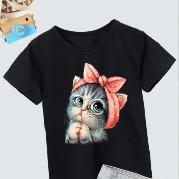 Baskılı T-Shirt - Siyah -