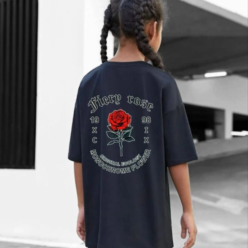 Baskılı T-Shirt - Siyah -