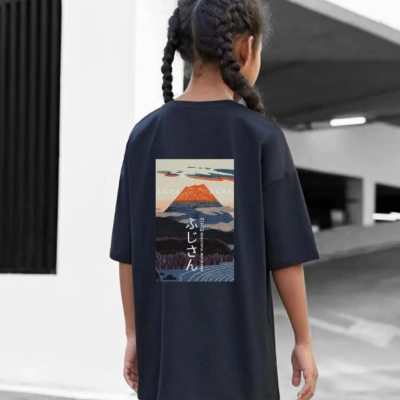 Baskılı T-Shirt - Siyah -