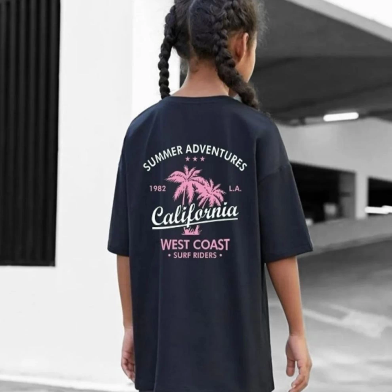 Baskılı T-Shirt - Siyah -