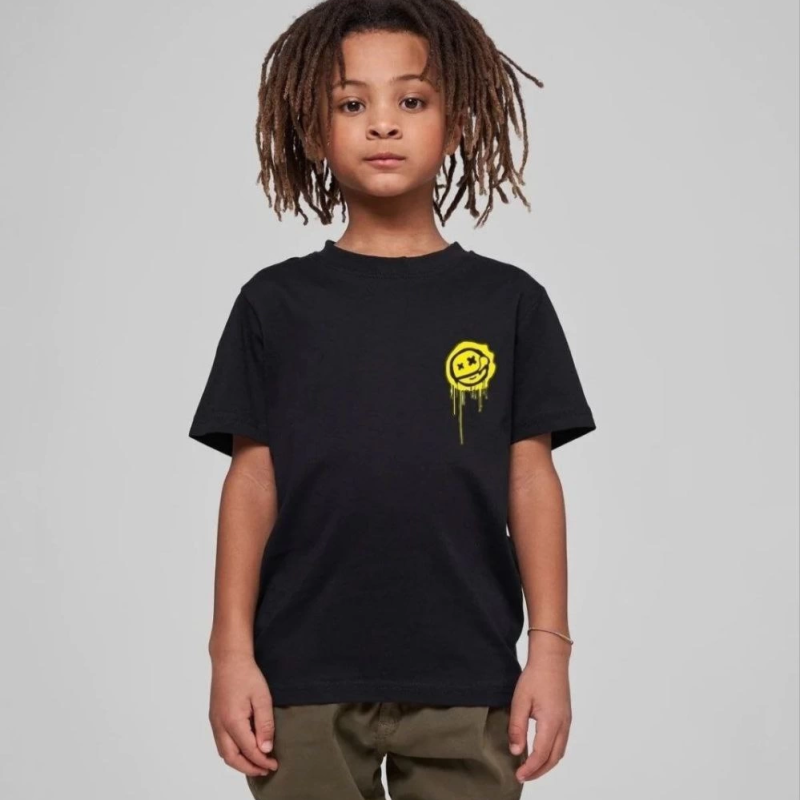 Baskılı T-Shirt - Siyah -