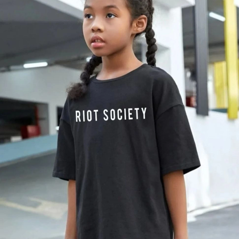 Baskılı T-Shirt - Siyah -