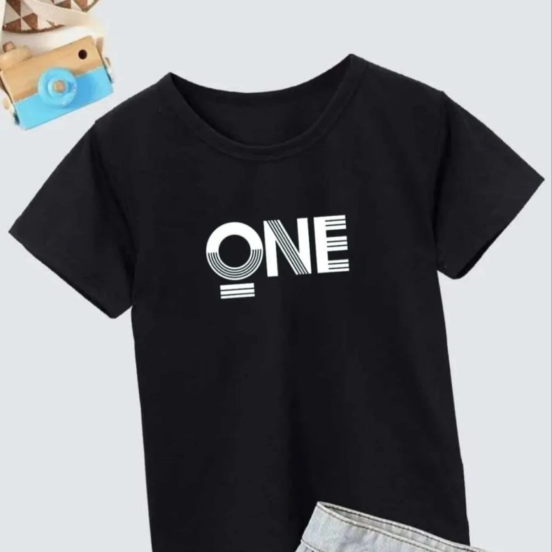 Baskılı T-Shirt - Siyah -