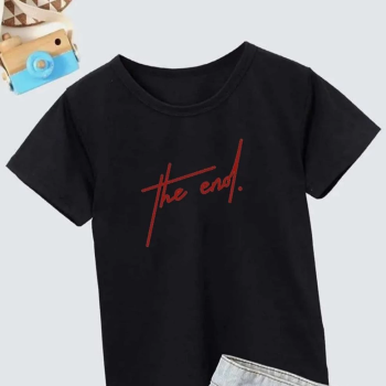 Baskılı T-Shirt - Siyah -