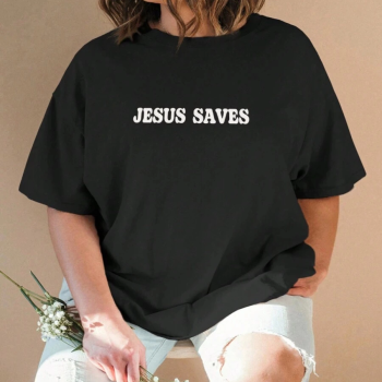 Baskılı   T-shirt - Siyah -