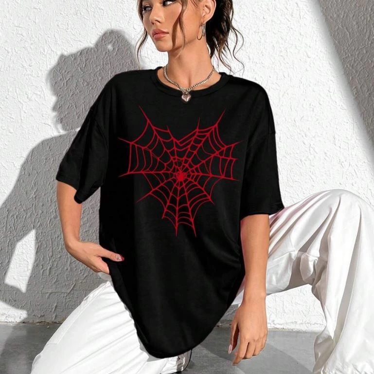 Baskılı   T-shirt - Siyah -