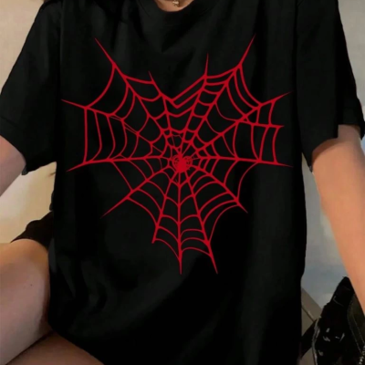 Baskılı   T-shirt - Siyah -