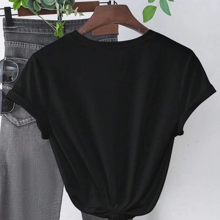 Baskılı   T-shirt - Siyah -